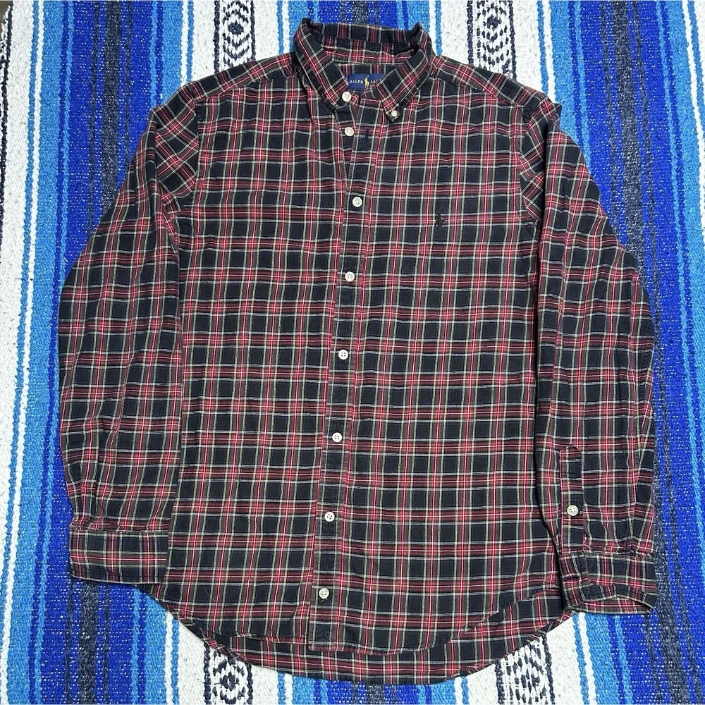 Vintage Polo Ralph Lauren Youth XL 18-20 Tartan Plaid Button Down Shirt